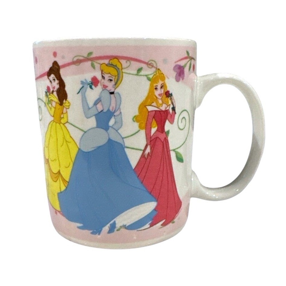 Vintage Disney Princess Gibson Coffee Mug Cup Belle Cinderella Sleeping Beauty‎